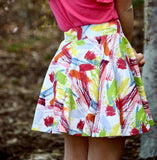Brush Strokes Skater Skirt