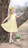 Sunshine Yellow Short Sleeve Millie Dress