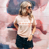 You Are Enough Adult Tee - Screen Printed