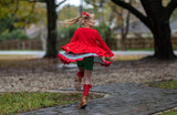 Red Double Peplum Cardigan