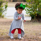 Heather Grey Aubrie Dress - Little Fashionista Boutique