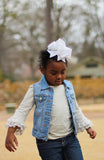 Ivory Lace Bell 3/4 Sleeve Top - Little Fashionista Boutique