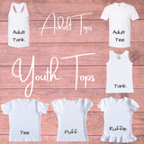 Youth Tank Monogram Graphic Tees - ALL DESIGNS