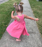 Barbie Pink Racerback Elli Dress - Little Fashionista Boutique
