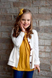 Double Peplum Cardigan - ALL COLORS