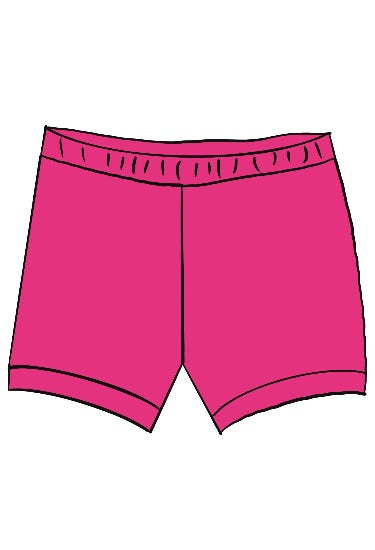 zLipstick Pink Gabby Shorts