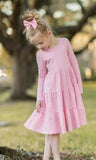 Pink Dots Long Sleeve Savannah Dress