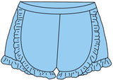 Sky Blue Posie Shorts