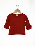 Red Icing Long Sleeve Top - Little Fashionista Boutique