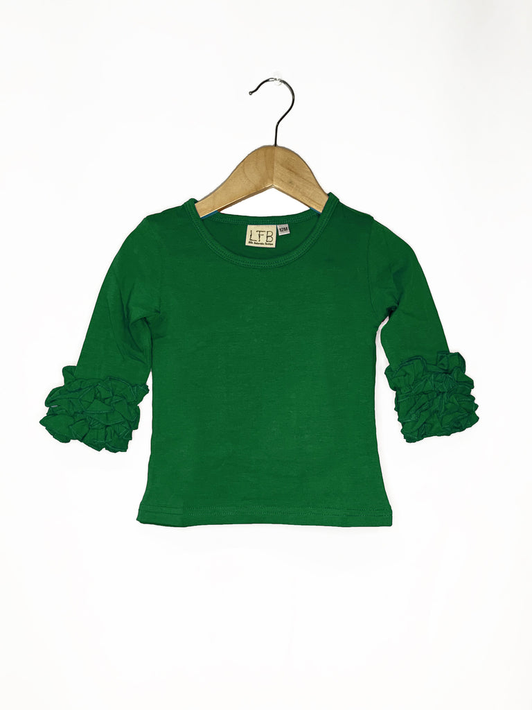 Green Icing Long Sleeve Top - Little Fashionista Boutique