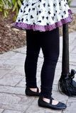 Black Cuff Button Leggings