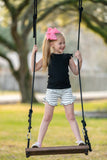 Double Black Stripe Monroe Ruffle Shorts