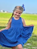 BLUE DOTS Children Elli Dress
