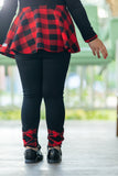 Buffalo Plaid Bow Leggings