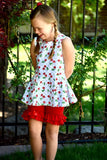 Very Cherry Sleeveless Peplum