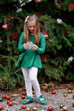 Evergreen Lace Long Sleeve Peplum