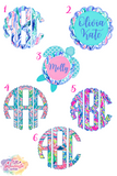 Youth Puff Short Sleeve Monogram Graphic Tees - ALL DESIGNS