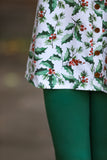 Evergreen Ruffle Button Leggings