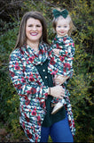 Womens Winter Floral Cardigan