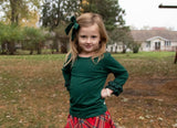 Emerald Lace Bell 3/4 Sleeve Top -LAST ONE!
