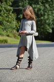 Heather Grey Aubrie Dress - Little Fashionista Boutique