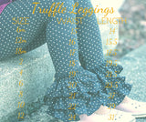 Red Truffle Triple Ruffle Leggings