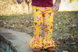 Sweet November Truffle Triple Ruffle Leggings