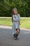 Heather Grey Aubrie Dress - Little Fashionista Boutique