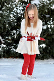 Red Dot Cuff Button Leggings