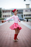Cupid's Crush Red & Pink Striped Circle Skirt