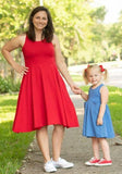 BLUE DOTS ADULT Elli Dress