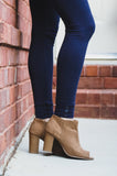 Adult MAMA Cuff Button LEGGINGS - Black, Navy, Denim