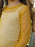 Mustard Lace Swiss Dot Long Sleeve-LAST ONE!