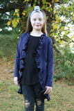 Navy Olivia Button Pocket Cardigan