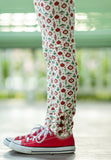 Holiday Ornaments Ruffle Button Leggings