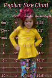 Sunshine Yellow Half Sleeve Peplum - Little Fashionista Boutique