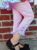 zBashful Pink Lace Piper Capris