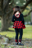 Buffalo Plaid Stella Collar Long Sleeve Peplum