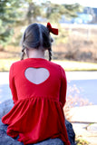 Red Heart Back Long Sleeve Briella Tunic