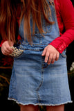 Real Red Long Sleeve Ruffle Button Top