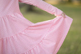 Pink Dots Long Sleeve Savannah Dress