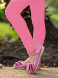 Taffy Pink Ruffle Button Leggings