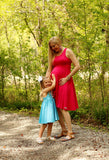Adult Elli Racerback Dresses  - CARIBBEAN DOTS & GRAPE DOTS