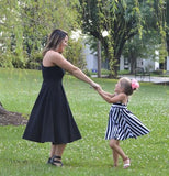 Adult Elli Racerback Dresses  - CARIBBEAN DOTS & GRAPE DOTS